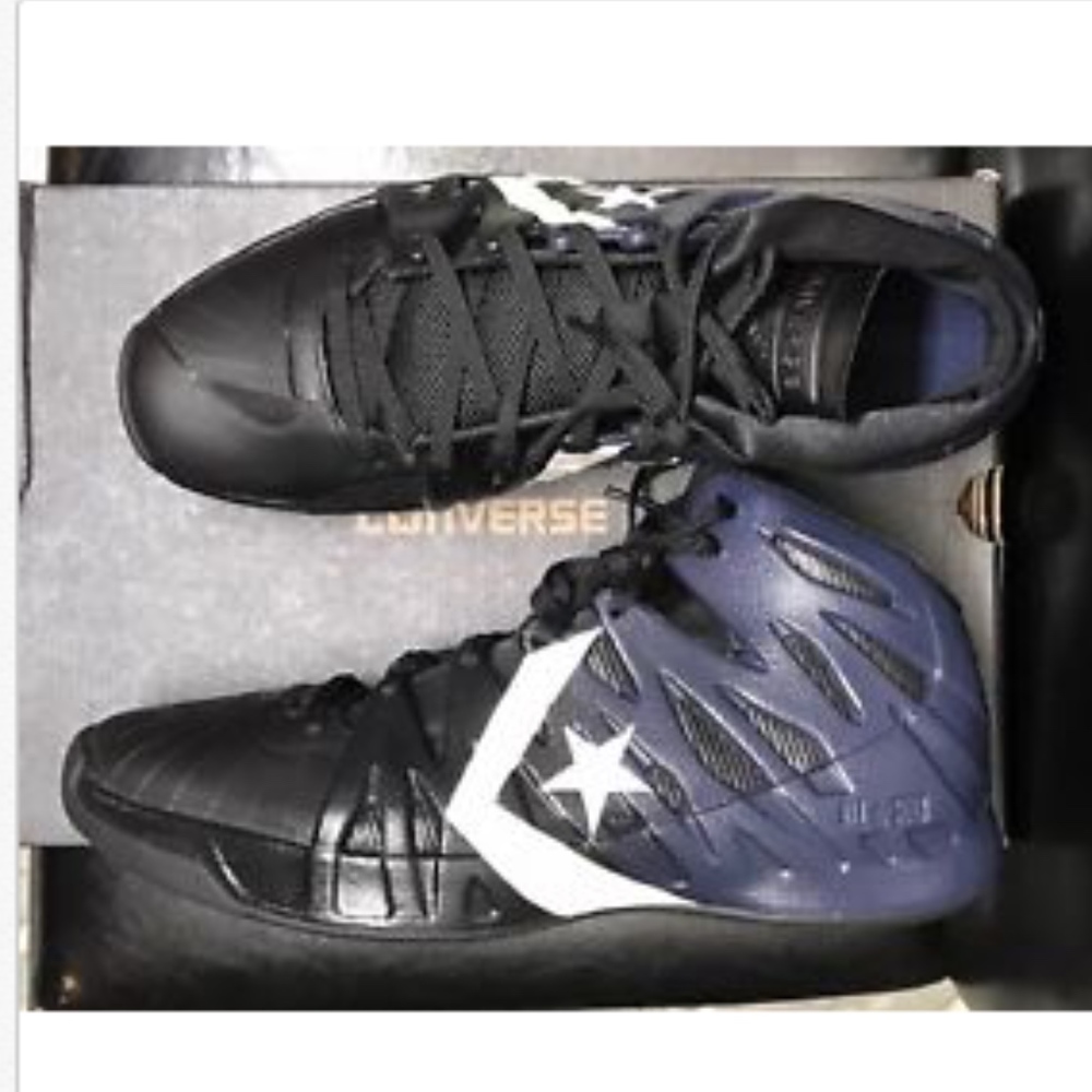 Converse MVP Mid Flywire Navy Black Shoes - Picture 4 of 8